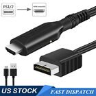 For Sony PS1 PS2 to HDMI Adapter Cable Game Console Audio Video Converter Cord