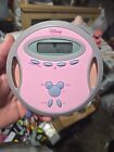 RARE Vintage Disney DCD6000-P Portable Red CD Player AM/FM Radio Working Tested