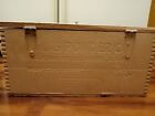 Antique Wood Shipping Crate With Lid ATLAS POWDER COMPANY graphics Dovetail Box