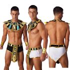 Sexy Mens Ancient Roman Gladiator Toga Roleplay Egypt Pharaoh Outfits Costume