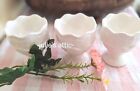 Vintage Scalloped Egg Cups White Lot  3