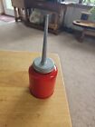 Vtg Eagle Thumb Pump Hand Oiler Red Made in the USA Working . 10 Oz