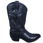 Tony Lama Mens 12 D Boots Black Goat Leather Cowboy Western USA Made