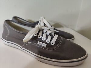 VANS Off the Wall Gray Canvas Sneakers Mens 5.5 Skateboard Retro T375
