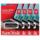 SanDisk Cruzer Glide USB 3.0 16GB 32GB 64GB 128GB 256GB Flash Drive Memory Lot
