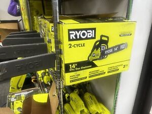 RYOBI  14 in. 37cc 2-Cycle Gas Chainsaw .. All Tested & In Working Condition