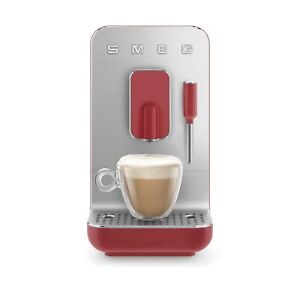 Smeg BCC02RDMUS Red Auto Coffee Machine w/ Steamer & Burr Grinder (Open Box)
