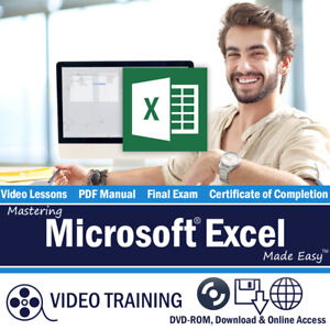 Learn Microsoft EXCEL 2019 and 365 Training Tutorial DVD & Digital Course 10 Hrs