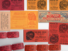Lot of Original Old Circus Tickets Von Burling Bros.