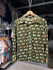 60’s/70’s Sears Polyester Vintage Disco Button Up Pattern Shirt M