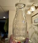Early 1922 Fairfield Farms Dairy Bowman Baltimore MD Milk Bottle Emb Ribbed Nice