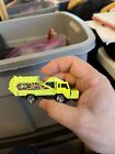 1997 Hot Wheels #719 Biohazard Series 3/4 RECYCLING TRUCK Skinny Caution Tampo