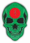 Skull Flag Bangladesh Car Bumper Sticker Decal  