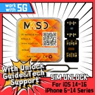 MKSD Ultra V5.5 Unlock Card RSIM Chip Service iPhone 14 13 12 11 X XR 8 7 6