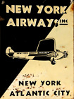 VINTAGE NEW YORK AIRWAYS METAL SIGN