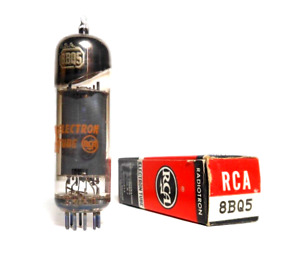 RCA NOS NIB 8BQ5 Power Output Tube (8 volt 6BQ5 EL84 Sub) x1pc