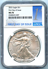 Genuine 2022 NGC MS70 First Day of Issue American Silver Eagle $1