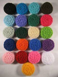 Crocheted Scrubbies You Choose 6, Nylon Pot Scrubbers, Dish Scrubby, Lot of 6