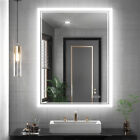 LED Bathroom Mirror Backlight Dimmable Wall Vanity Mirrors with Anti-Fog Memory
