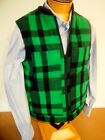Filson Lined Wool Mackinaw Work Vest  NWT Small $295 Green & Black Buffalo Plaid
