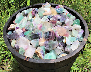 Fluorite Rough Natural Stones CLEARANCE Wholesale lots - Raw Fluorite Crystals