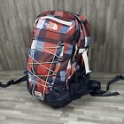 The North Face Borealis Backpack TNF Red Blue Plaid Unisex Hiking Outdoors