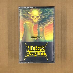 NUCLEAR ASSAULT Cassette Tape Metal Thrash SURVIVE 1988 Rare VTG