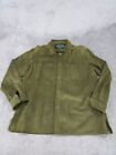 Overland Suede Shirt Jacket Mens 2Xl Green Leather