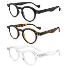 3 Pairs Round Reading Glasses Spring Hinges Readers 1.0 1.5 2.0 2.5 3.0 3.5 A