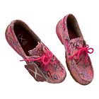 Twisted X Womens 6 Pin Hearts Driving Loafers Moccasin Pink Casual Shoes Flats