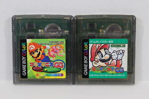 Lot of 2 Mario Golf & Tennis GB Nintendo Gameboy Color GBC GAME BOY Japan Import