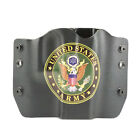 OWB Kydex Gun Holster for Glock Handguns - Army Black