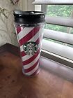 New ListingStarbucks Red White Stripe Candy Cane Tumbler Travel Mug Coffee Cup  16 oz