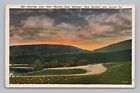 Postcard Sunrise Over New Market Gap Between New Market & Luray Virginia c1933