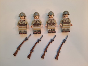 Brickmania WW2 Imperial Japanese Army Rifleman Bundle #1 (4 minifigs)