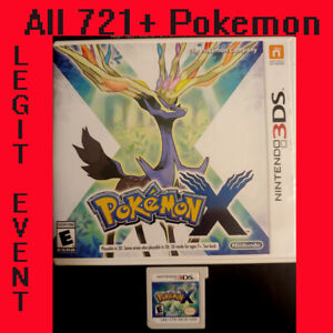 Pokemon X - Loaded With All 721 + 120+ Legit Event Pokemon Unlocked COMPLETE 3DS