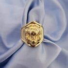 Men's Solid Gold Lion Ring 18k - 13.1 Grams - One of a Kind