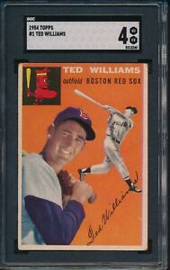 1954 Topps Ted Williams #1 SGC 4 VG-EX -2240