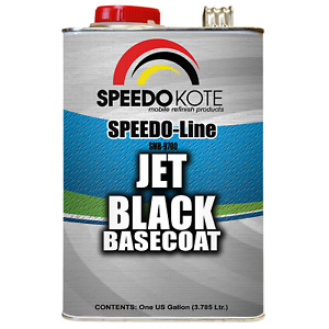 Jet Black Basecoat for automotive base coat use , One Gallon SMR-9700