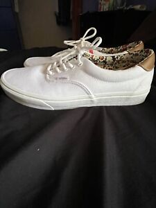 Vans White Brown and Floral Size 11.5 US Mens Worn once.