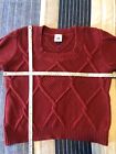 Cabi Sweater Womens Small Square Neck Pullover 3883 Raised Knit Mulberry