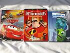 New ListingCars, The Incredibles, Monsters Inc. (LOT of 3 DISNEY PIXAR DVDs) - Family