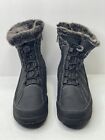 Totes Womens Eve Black Winter Boots Waterproof Fur Lined Snow Booties  Size 9