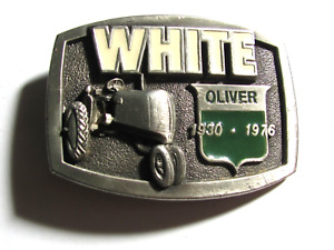 1930 - 1976 OLIVER TRACTOR WHITE FARM EQUIPMENT BELT BUCKLE AGCO