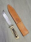 Vintage Rare Prov. US. Tuf-Stag Ultra Honed Camp/Hunting Knife With Sheath.