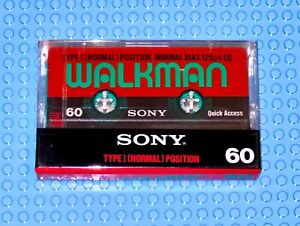 SONY  WALKMAN  60     TYPE I  BLANK CASSETTE TAPE (1) (NEW)