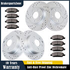 Fit for Nissan Altima 07-13 Front Rear Brake Rotors Pads Drilled Slotted Brakes