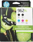 HP 962XL 5 PK Black/Cyan/Magenta/Yellow Ink Cartridges Exp 11/2025 $216 6ZA57AN