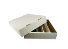 (3) 5000 COUNT FULL LID TRADING CARD MAX PRO CARDBOARD STORAGE BOXES zx