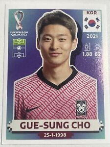 New Listing2022 Panini FIFA World Cup Qatar Stickers South Korea Gue-Sung Cho #KOR15